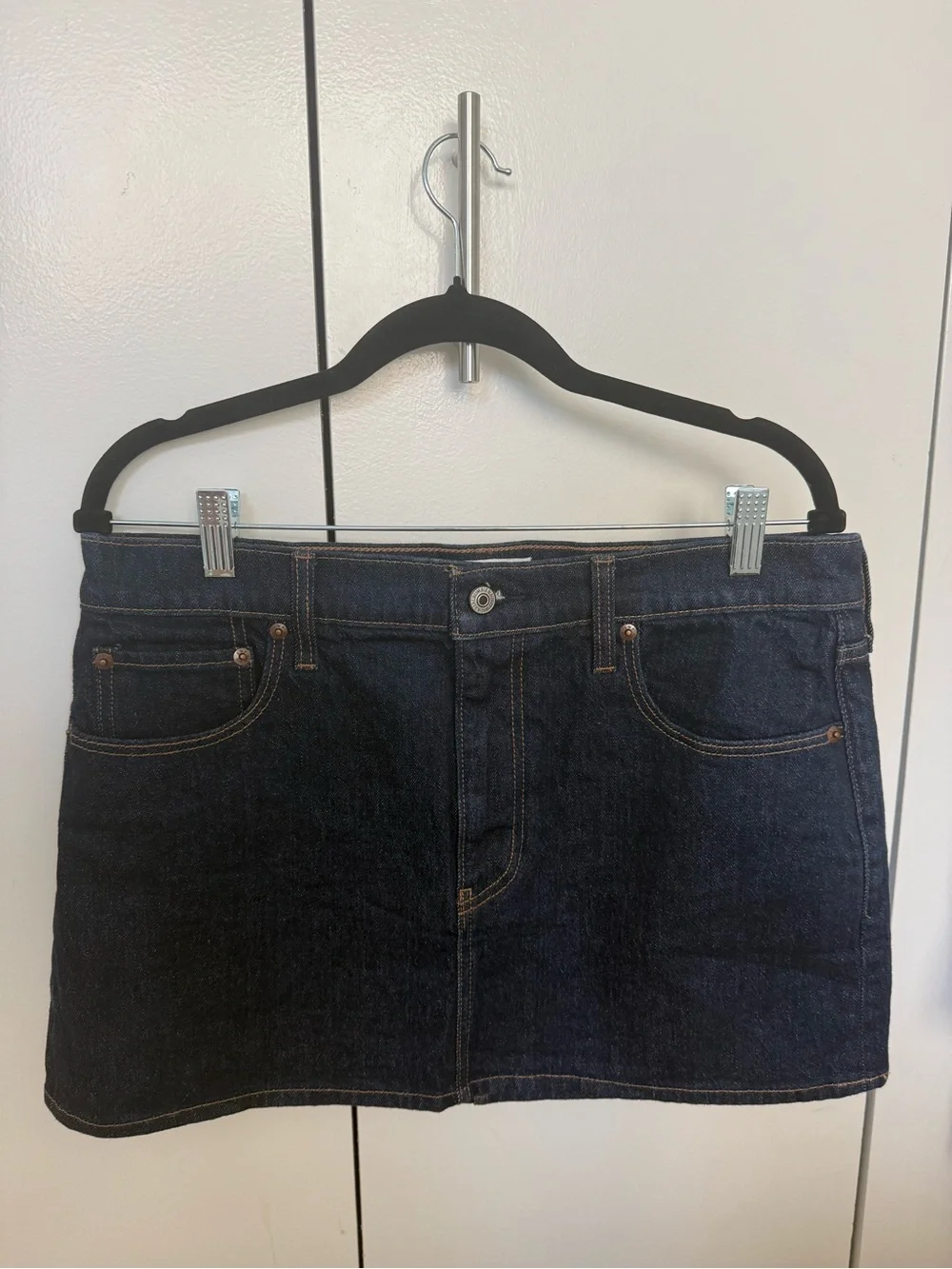 Abercrombie Dark Blue Denim Mini Skirt